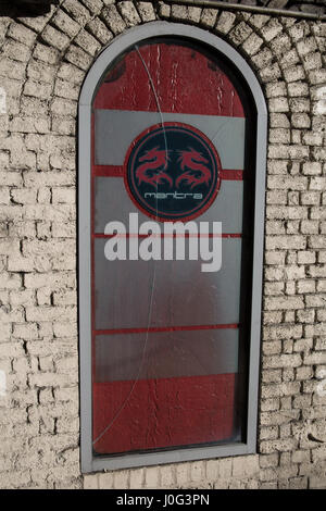 Windsor, UK. 2. März 2017. Ein Zeichen für die Mantra-Diskothek. Stockfoto Windsor, UK. 2. März 2017. Ein Zeichen für die Mantra-Diskothek. Stockfoto