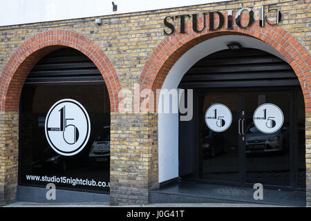 Windsor, UK. 2. März 2017. Der Nachtclub Studio 15. Stockfoto Windsor, UK. 2. März 2017. Der Nachtclub Studio 15. Stockfoto