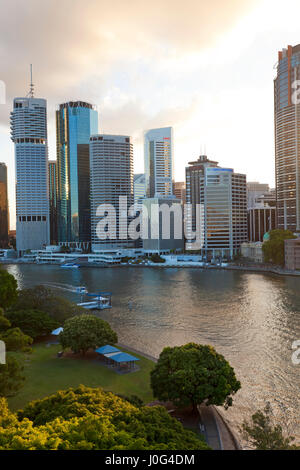 Stadtzentrum & zentraler Geschäftsbezirk. Brisbane, Queensland, Australien Stockfoto