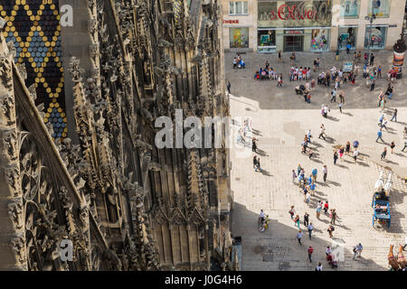 St. Stephens Cathedral & Hauptplatz, Wien, Österreich Stockfoto