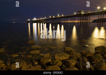 Foto von Jamie Callister ©. Llandudno Pier, Conwy Grafschaft, Nord-Wales, 6. April 2017 Stockfoto