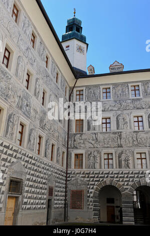 Schloss Schloss Ambras, Innsbruck, Österreich Stockfoto