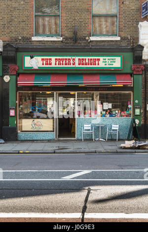 The Fryers Delight Fish and Chip Shop, High Holborn, London, Großbritannien Stockfoto