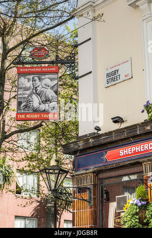 Die Rugby-Taverne Public House auf Rugby Street, Bloomsbury, London, WC1, UK Stockfoto