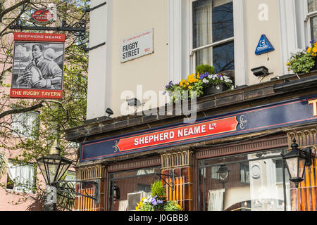 Die Rugby-Taverne Public House auf Rugby Street, Bloomsbury, London, WC1, UK Stockfoto