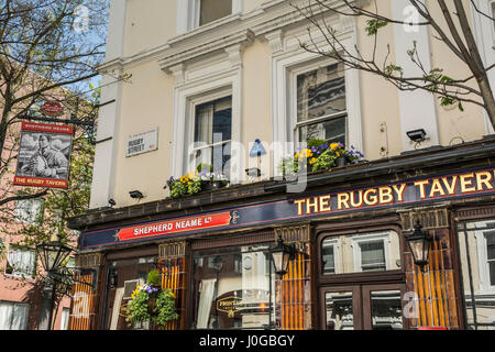 Die Rugby-Taverne Public House auf Rugby Street, Bloomsbury, London, WC1, UK Stockfoto