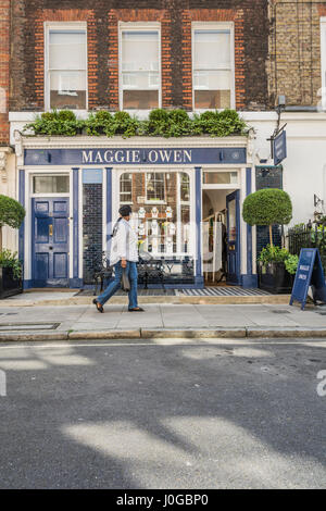 Maggie Owen einen unabhängigen Shop auf Rugby-Straße in Bloomsbury, London, UK Stockfoto