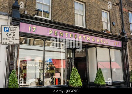 Pentrath & Hall - ein Unabhängiger Shop in der Rugby Street in Bloomsbury, London, Großbritannien Stockfoto