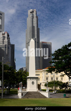 Dalhousie Obelisk im bürgerlichen Bezirk von Singapur Stockfoto