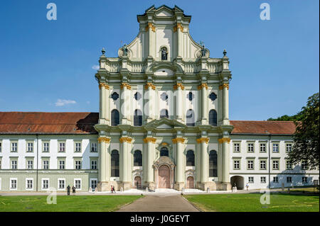 Barocke Klosterkirche Mariä Himmelfahrt, St. Maria, Kloster Fürstenfeld, Fürstenfeldbruck, Bayern, Oberbayern Stockfoto