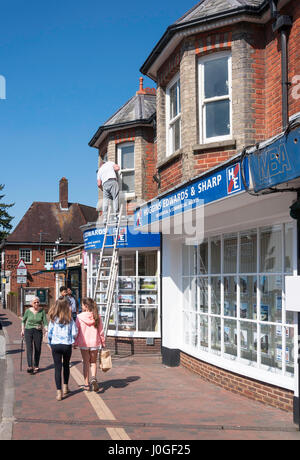 High Street, Great Bookham Surrey, England, Vereinigtes Königreich Stockfoto