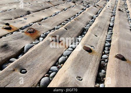 Bootsrampe Sheringham Stockfoto