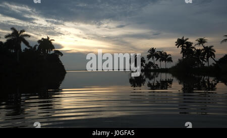 Abend auf der Zapata Nationalpark in Kuba Stockfoto