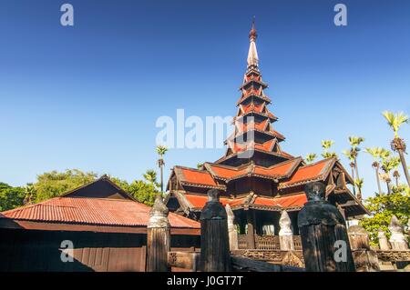 Bagaya Kloster (Maha Waiyan Bontha Bagaya), Inwa, Region Mandalay, Myanmar (Burma) Stockfoto