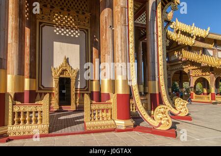 Großen Audienzsaal (Pyinsapathada) Replik, Bagan Golden Palace, Bagan, Myanmar (Burma) Stockfoto