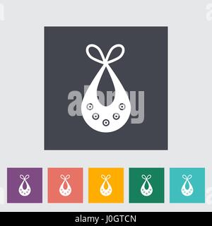 Bib-Symbol. Flache Vektor zugehörige Symbol für Web und mobile Anwendungen. Es kann als - Logo, Symbol, Piktogramm, Infografik-Element verwendet werden. Vektor-Illustratio Stock Vektor