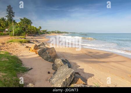 Unawatuna Beach, in der Nähe von Galle, Sri Lanka, Asien Stockfoto