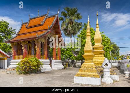 Wat Sen, Luang Prabang ist auch bekannt als Wat Sene Souk Haram ein buddhistischer Tempel in Luang Phrabang, Laos gelegen. Stockfoto