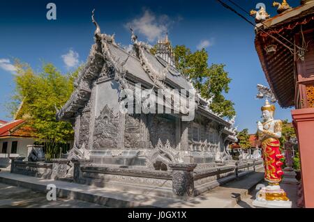Wat Sri Suphan, der berühmte Silber-Tempel in Chiang Mai, Thailand. Stockfoto