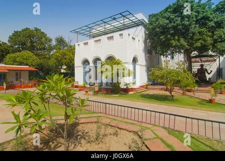 Das Gandhi Smriti-Museum widmet sich Mahatma Gandhi, gelegen auf Tees Januar Straße in Neu-Delhi, Indien Stockfoto