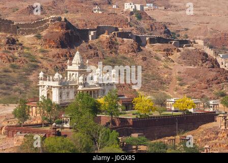 Jaswant Thada, Mausoleum des Maharaja Jaswant Singh II, Jodhpur, Rajasthan, Indien Stockfoto