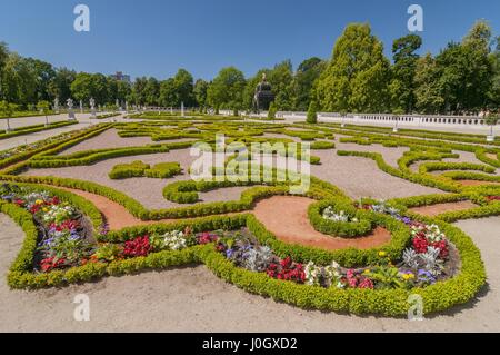 Gärten des Palais Branicki Komplex in Bialystok, Polen. Stockfoto