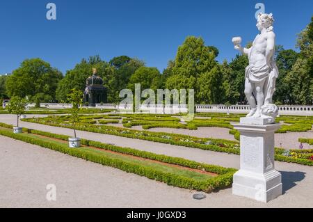 Gärten des Palais Branicki Komplex in Bialystok, Polen. Stockfoto