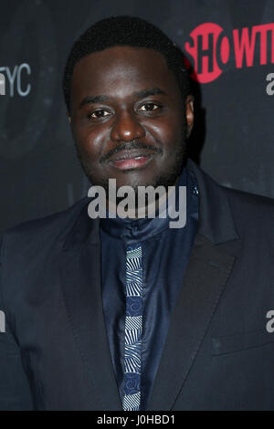 Beverly Hills, CA, USA. 13. April 2017. LOS ANGELES - 13 APR: Babou Ceesay bei der Guerilla ''-'' FYD Veranstaltung bei der Writer Guild von Amerika Theater am 13. April 2017 in Beverly Hills, CA Credit: Hpa / via ZUMA Draht/ZUMA Draht/Alamy Live-Nachrichten Stockfoto