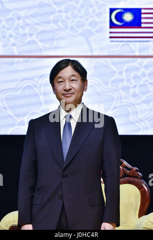 Kuala Lumpur, MALAYSIA. 14. April 2017. Japans Kronprinz Naruhito während seines Besuchs in Malaysia an Universität von Malay in Kuala Lumpur am 14. April 2017 abgebildet. Naruhito ist bei einem fünftägigen Besuch in Malaysia. Bildnachweis: Chris Jung/ZUMA Draht/Alamy Live-Nachrichten Stockfoto