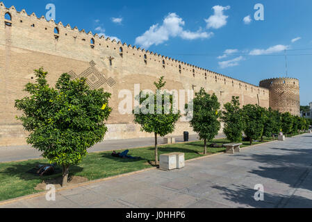 Burg von Karim Khan Zitadelle (Arg-e Karim Khan) zu bauen, während der Zand Dynastie in Shiraz, Hauptstadt der Provinz Fars im Iran Stockfoto