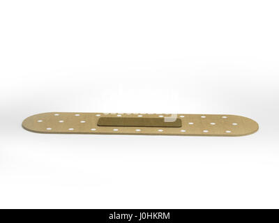 3D Rendering von Heftpflaster auf weißem Hintergrund Stockfoto
