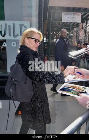 Rupert Grint und Gillian Anderson auf AOL bauen mit: Rupert Grint, Gillian Anderson wo: Manhattan, New York, Vereinigte Staaten, wann: 14. März 2017 Stockfoto