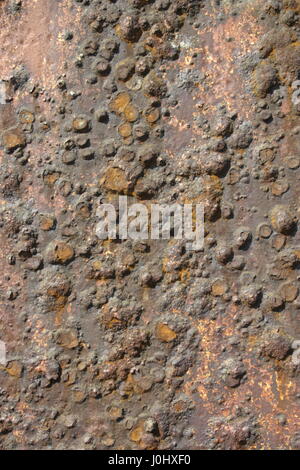 starker Rost Oberfläche oder verrosteten Metalloberfläche Stockfoto
