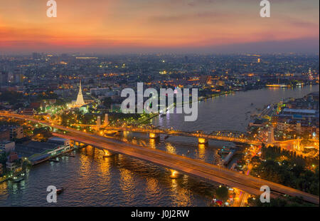 Chao-Phraya-Fluss, Bangkok, Thailand Stockfoto