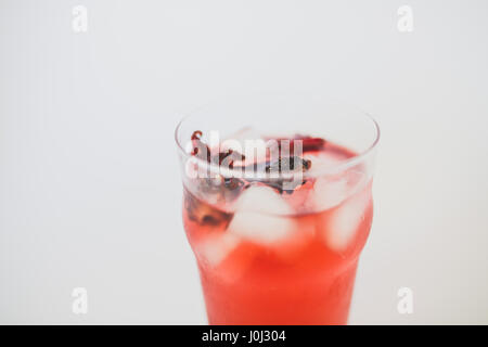 Kalten Roselle Saft beliebte asiatische Erfrischung Stockfoto