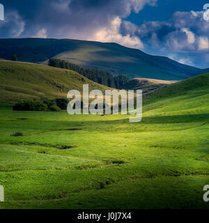 Tal von Jassy. Berg Cezallier, Puy de Dome, Auvergne, Frankreich Stockfoto