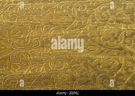 goldene Farbe gemalt Hintergrundtextur Stockfoto