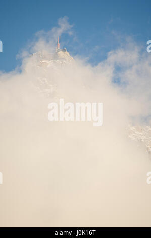 Aiguille du Midi Chamonix Mont Blanc, Rhône-Alpes, Frankreich Stockfoto