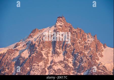 Aiguille du Midi Chamonix Mont Blanc, Rhône-Alpes, Frankreich Stockfoto