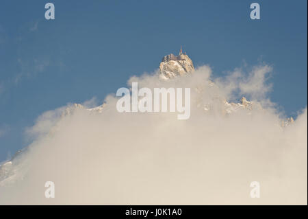 Aiguille du Midi Chamonix Mont Blanc, Rhône-Alpes, Frankreich Stockfoto