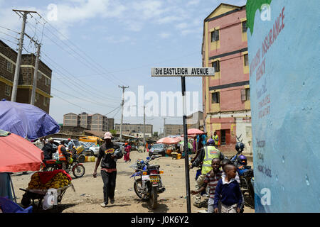 Kenia, Nairobi, Flüchtlinge aus Somalia in vorstädtischen Eastleigh auch genannt Little Mogadischu durch große somalische Bevölkerung / KENIA, Nairobi, Stadtteil Ost-Leigh der Durch Seinen Hohen Anteil einer Somalischen Fluechtlingen Auch Klein Mogadischu dimmed Wird Stockfoto