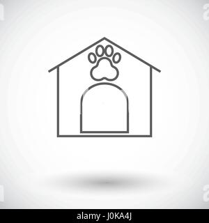 Zwinger-Symbol. Dünne Linie flach Vektor im Zusammenhang mit Symbol für Web und mobile Anwendungen. Es kann als - Logo, Symbol, Piktogramm, Infografik-Element verwendet werden. Vecto Stock Vektor