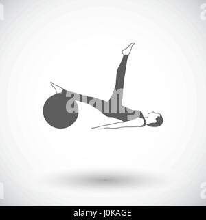 Yoga-Symbol. Stock Vektor