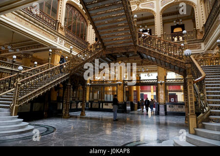 Historischen Hauptpost in Mexico City, Mexiko. Der Palacio de Correos de Mexico oder (Correo Mayor) Stockfoto