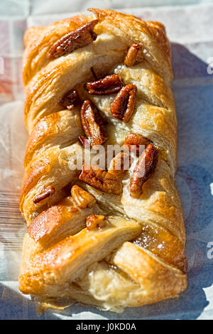 Ahornsirup Pecan Pie Gebäck Stockfoto