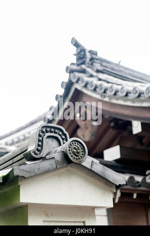 Dach-Detail der japanischen Architektur Stockfoto