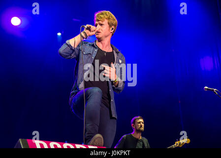 MADRID - SEP 10: Kodaline (Band) führen im Konzert beim Dcode Music Festival am 10. September 2016 in Madrid, Spanien. Stockfoto