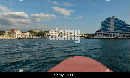 Artillerie-Bucht in Sewastopol Stockfoto