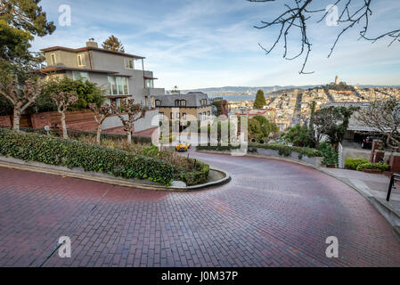 Lombard Street, San Francisco, Kalifornien, USA Stockfoto