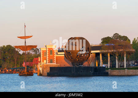 Epcot Illuminationen Erdkugel, Disneyworld, Orlando Florida Stockfoto